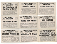 Lot of 18 1961 Nu Card Scoops w/ HOF Joe DiMaggio, Willie Mays, Ty Cobb and More