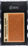 1962 Topps Manager's Dream Mickey Mantle Willie Mays #18 SGC 6.5