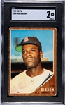 1962 Topps Bob Gibson #530 SGC 2 Good
