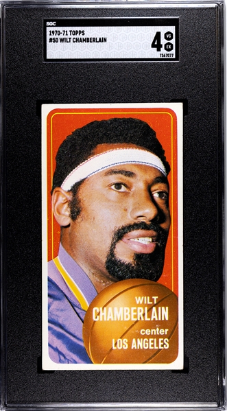 1970-71 Topps Basketball Wilt Chamberlain #50