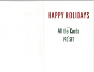 1990 Pro Set Football Santa Claus Greeting Card Dealer Promo