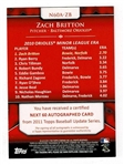 2011 Topps Update Next 60 Zach Britton Autograph #N60A-ZB