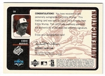 1999 Upper Deck Retro Eddie Murray #EM Inkredible Autograph