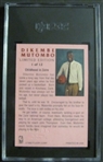 1991-92 Fleer Autographed Dikembe Mutombo Limited Edition #1 of 12 Basketball Card Graded SGC 8