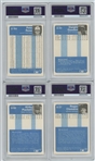 1984 Fleer Update Complete Set with Kirby Puckett PSA 10