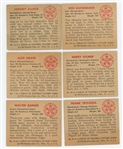 Lot of 10 1950 Bowman Philadelphia Eagles Football Cards with Steve van Buren and Pete Pihos