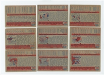 1957 Topps lot of 39 cards including HOF Minnie Minoso and 6 mid-series high numbers 287-326 (LOW GRADE)