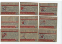 1957 Topps lot of 39 cards including HOF Minnie Minoso and 6 mid-series high numbers 287-326 (LOW GRADE)