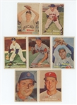 1957 Topps lot of 39 cards including HOF Minnie Minoso and 6 mid-series high numbers 287-326 (LOW GRADE)