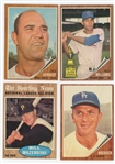 1962 Topps Mid-Grade Lot Billy Williams rookie #288, Bill Mazeroski All-Star #391, and two high numbers 535 and 536 EX-EX+