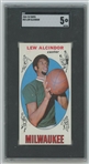 1969 Topps Basketball #25 Lew Alcindor - Milwaukee Bucks RC SGC 5