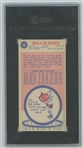 1969 Topps Basketball #60 Willis Reed - New York Knicks RC - SGC 5