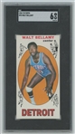1969 Topps Basketball #95 Walt Bellamy - Detroit Pistons - SGC 6
