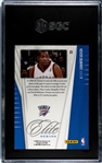 2009 Donruss Elite Teamwork Combos Green SGC 9 LeBron James/Shaquille O'Neal #5