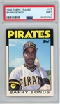 1986 Topps Traded Barry Bonds #11T PSA 9