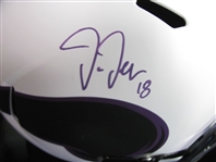 Justin Jefferson Signed Full Sized Replica Football Helmet Beckett Certified