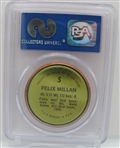 1971 Topps Coins #5 Felix Millan PSA 9 Mint