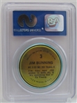 1971 Topps Coins #3 Jim Bunning PSA 9 Mint