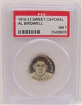 1910-12 Sweet Caporal Al Bridwell Pin PSA 7