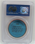 1971 Topps Coins #105 Tony Perez PSA 8