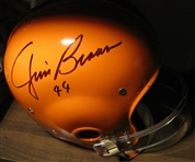 Jim Brown Throwback TK Suspension Helmet Full Sized Autographed Authentic Football  JSA Authenticated