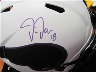 Justin Jefferson Signed Full Sized Replica Football Helmet Beckett Certified