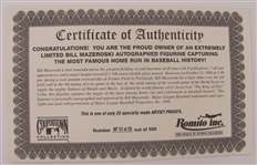 Romito Bill Mazeroski Signed Statue Artist's Proof 12/25