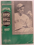 1937 Spalding's Official Baseball Guide Carl Hubbell Cover