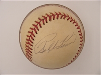 Ralph Kiner and Bob Lemon Autographed Hall of Fame Baseball JSA Certified