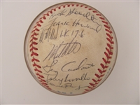 1991 New York Yankees Team Autographed Ball including Don Mattingly, Graig Nettles, Buck Showalter, Steve Sax, and 25 other signatures JSA Full Letter Certified