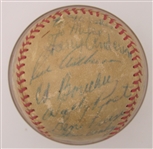 1959 Philadelphia Phillies Team Autographed Ball including Richie Ashburn and 12 other signatures JSA Full Letter Certified