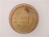 1959 Philadelphia Phillies Team Autographed Ball including Richie Ashburn and 12 other signatures JSA Full Letter Certified