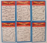 1973 Topps Baseball Blue Checklist Lot of 10