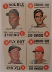 1968 Topps Game Cards Lot of 10 Different incl. Pete Rose, Roberto Clemente, Al Kaline (LOW GRADE)