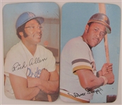 1970 and 1971 Lot of 5 Topps Supers featuring two Willie Stargell cards, Bob Gibson, Luke Walker, and Dick Allen