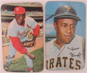 1970 and 1971 Lot of 5 Topps Supers featuring two Willie Stargell cards, Bob Gibson, Luke Walker, and Dick Allen