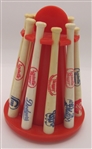Vintage 190s Louisville Slugger Baseball Bat Rack - Coin Bank w/ Removable Bats National League