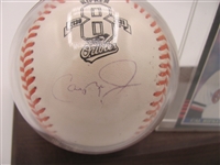 Cal Ripken Jr Signed Ball and Card Display