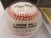 Cal Ripken Jr Signed Ball and Card Display