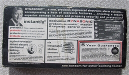 Mickey Mantle Dynasonic Protect-O-Matic Auto Alarm System