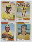 Lot of 18 1974 San Diego Padres Washington National League Cards 