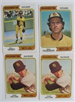 Lot of 18 1974 San Diego Padres Washington National League Cards 