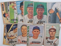 Lot of 127 1951 Bowman Baseball Cards #19-251