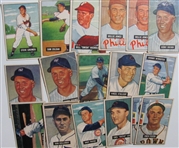 Lot of 127 1951 Bowman Baseball Cards #19-251