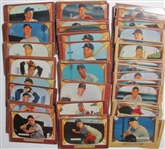 Lot of 105 1955 Bowman Baseball Cards #9-291