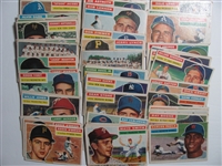 Lot of 175 1956 Topps Baseball Cards #2-340