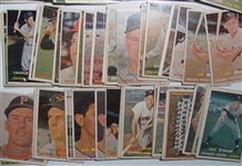Lot of 118 1957 Topps Baseball Cards #11-405