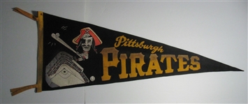 1950-60's Pittsburgh Pirates Pennant 30 Inches