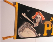 1950-60's Pittsburgh Pirates Pennant 30 Inches