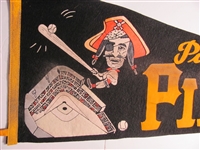 1950-60's Pittsburgh Pirates Pennant 30 Inches